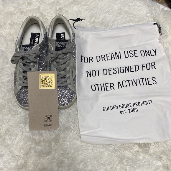Authentic Silver glitter Golden Goose - Picture 8 of 9